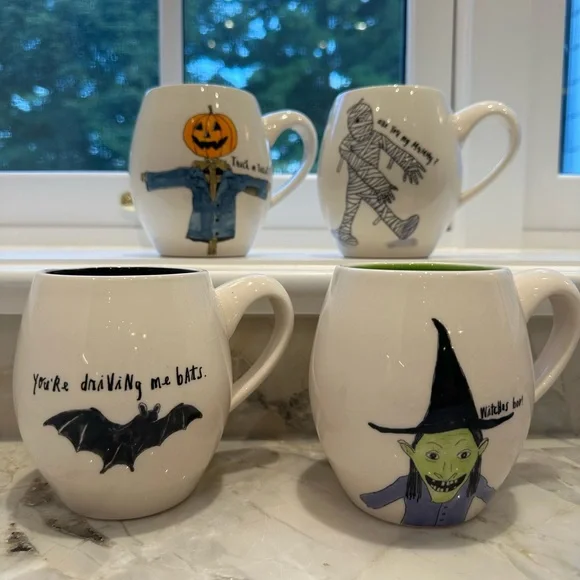 Rae Dunn by Magenta s/4 Halloween mugs. - Picture 11 of 13